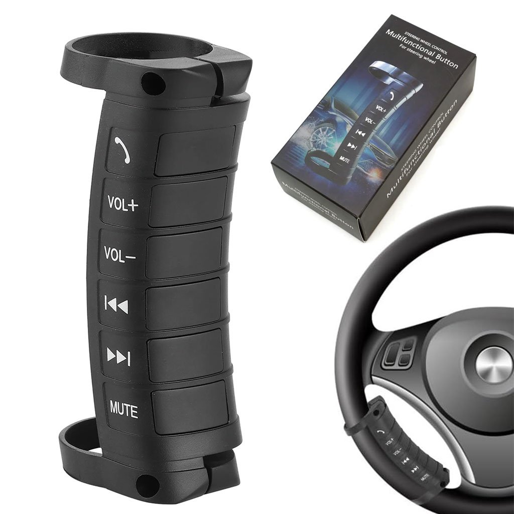 1775299813117_2jgg2cx9_button-steering-wheel-cnc Kit d'installation de boutons de commande au volant pour voitures - أزرار التحكم بالصوت والمقود - الصورة 1