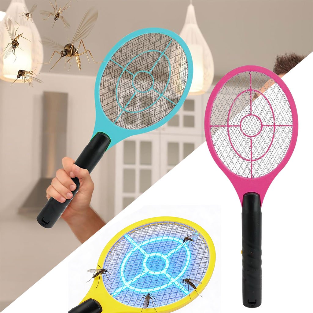 1777900412604_r3kxhn88_mosquito-racket-cnc Raquette Trappe à SWAT Anti-Insectes Électrique Portable - مضرب الحشرات الكهربائي المحمول - الصورة 1