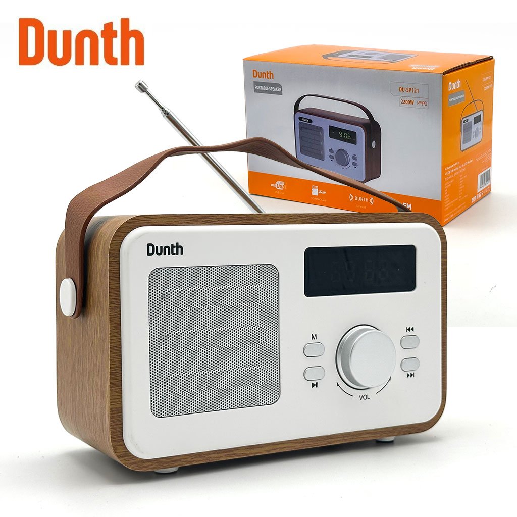 1779031121025_z9eq10cf_du-sp121-cnc Haut-parleur et Radio Portable Dunth Premium Bluetooth V5.0 - مكبر الصوت والراديو الكلاسيكي المحمول - الصورة 1