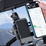⁦Support Téléphone Moto Avec Parapluie Intégré Protection Pluie et Soleil - حامل ومثبت الهاتف الذكي للدراجات النارية مع مظلة واقية من المطر والشمس⁩ - الصورة ⁦3⁩