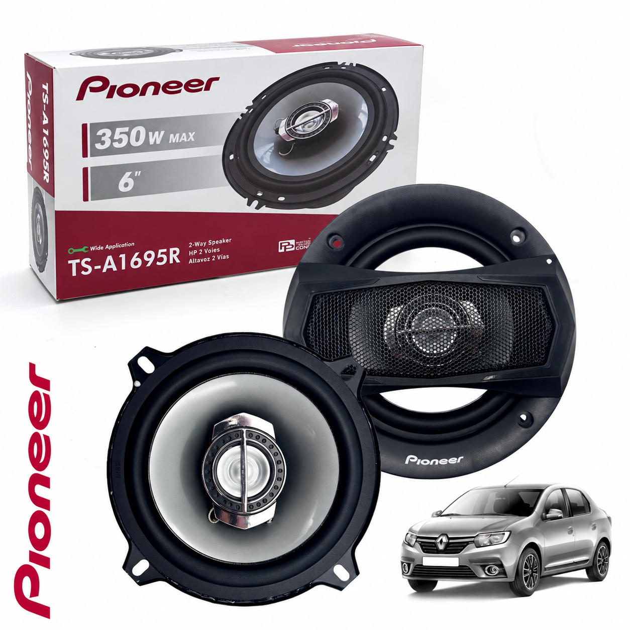 1789392599282_sgcj4c1a_1 Haut-Parleur Pioneer Coaxial de Voiture 350W avec Stéréo Omnidirectionnels - الصورة 1